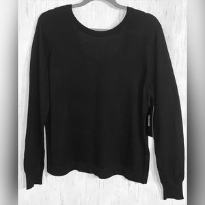 Storee Black Sweater with Bow on the Back